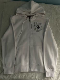 True Religion White Zip Up  Size Large