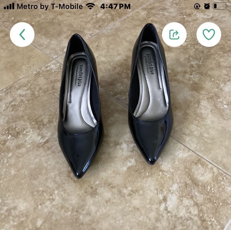 Black Patent Leather 6.5 Women’s Heel