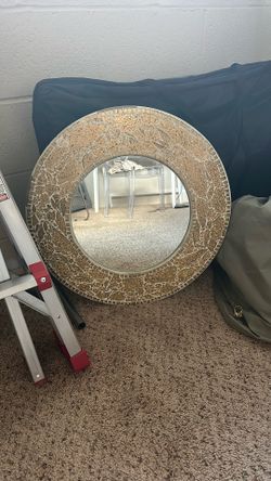 Round Mirrow Gold Vintage