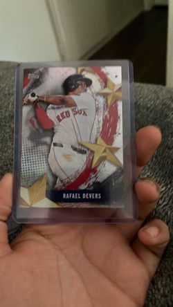 Rafael Devers Topps Baseball Card