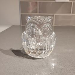 Colonial Candle Beautiful Owl Glass Votive Candleholder Tealight