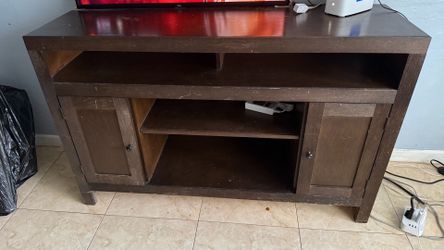 Wood tv stand