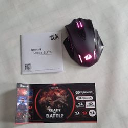 Redragon M913 Wireless Gaming Mouse – 16000 DPI, RGB, 16 Programmable Buttons – NEW