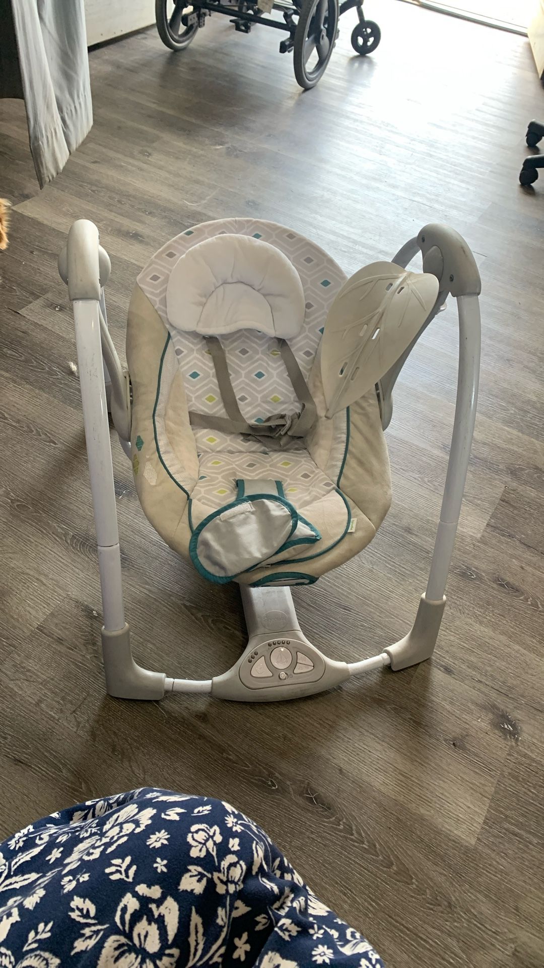Ingenuity two in one portable Musical battery operated baby swing