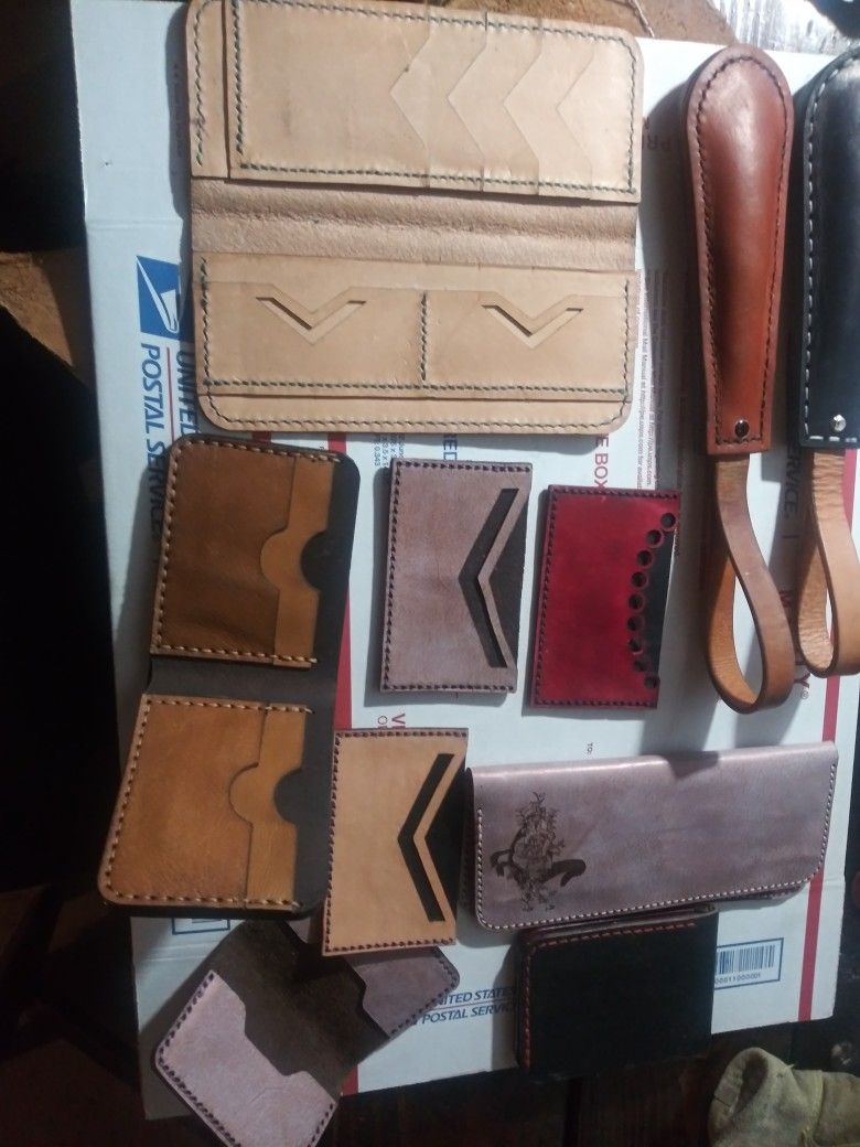 Leather Products: Leather saps, blackjacks, wallets, etc