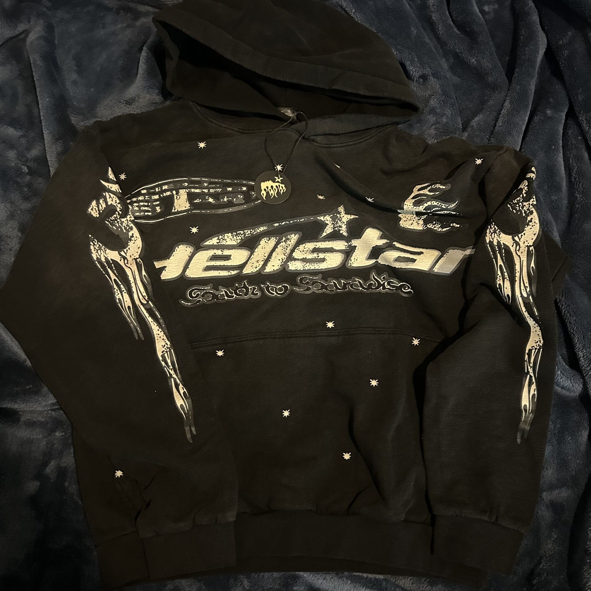 Small Black Hellstar Hoodie