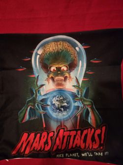 17" By 17" Mars Attack Pillow Case