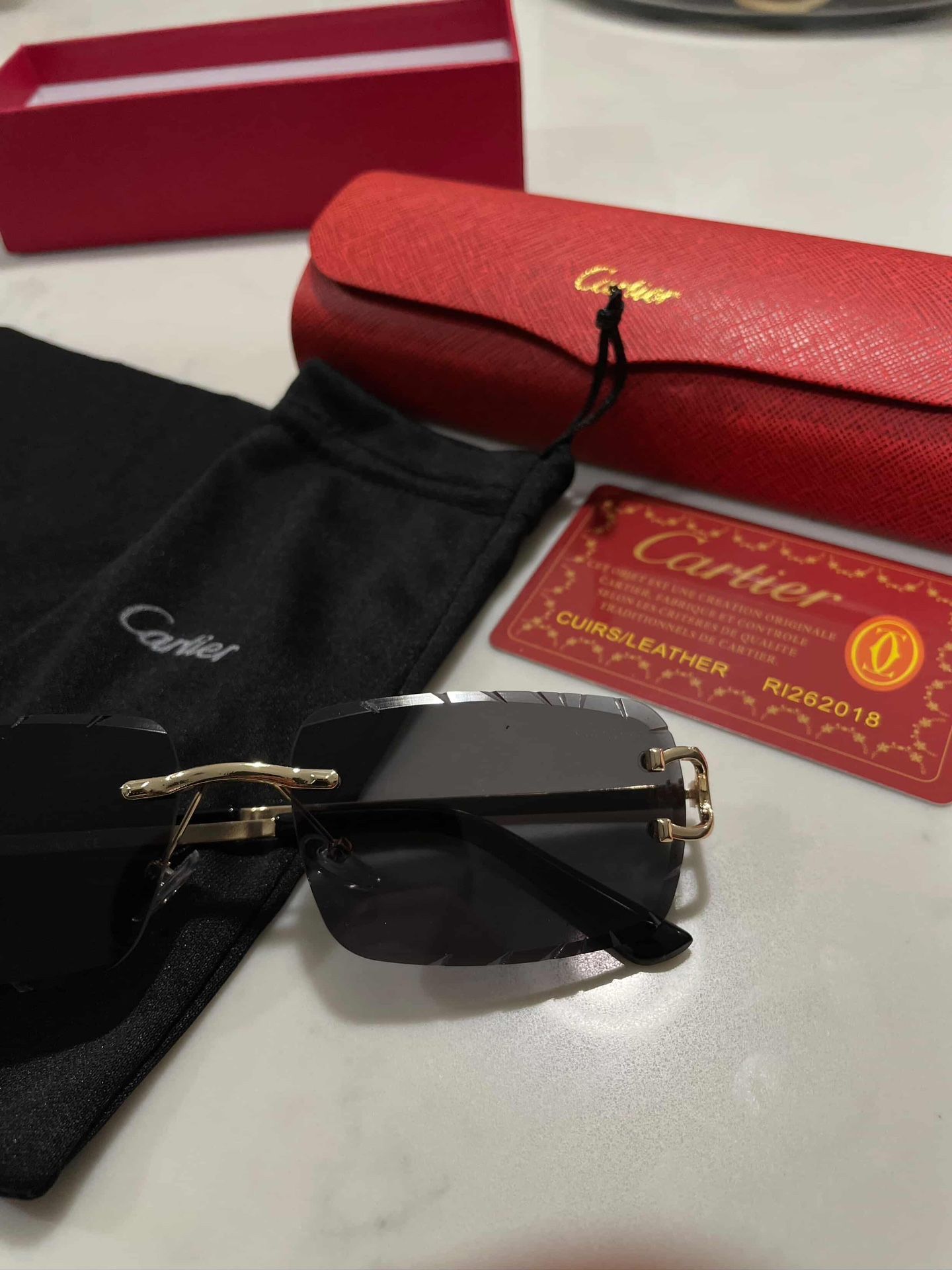 Cartier Diamond cut Sunglasses