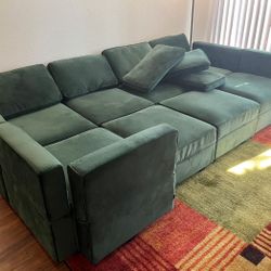 8-Piece Modular Sofa set includes 7 Cushions