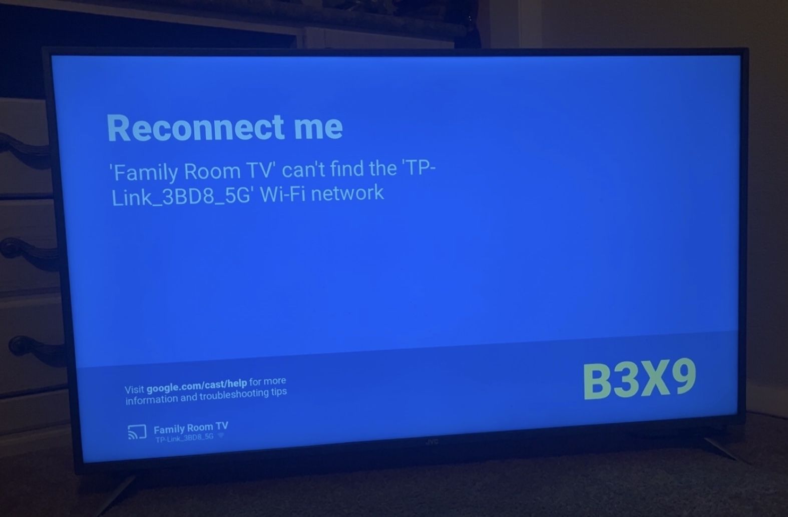 JVC 50” TV 