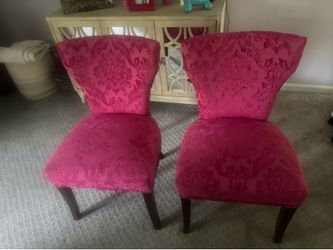 Fuchsia side chairs