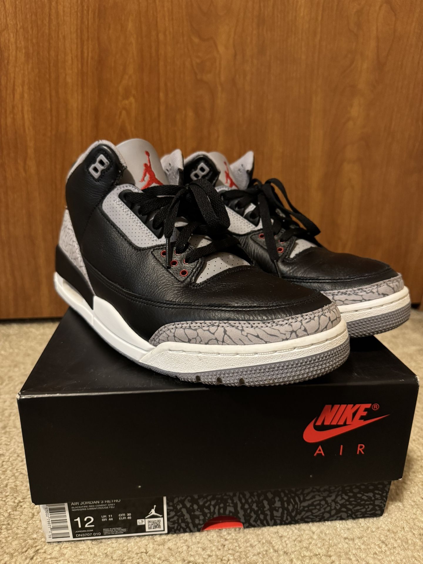 Air Jordan 3 Black Cement