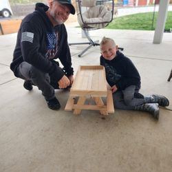 Chicken Picnic Table