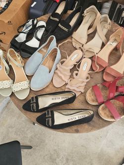 Bag of used women's shoes