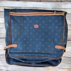 Vintage Valentino Leather Hanging Garment Bag 