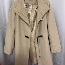 Women Coat Size 14.  Light Brown 