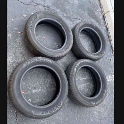 4 — 225/60r18 Yokohama Avid GT Tires 90% Treads!!!!!!!