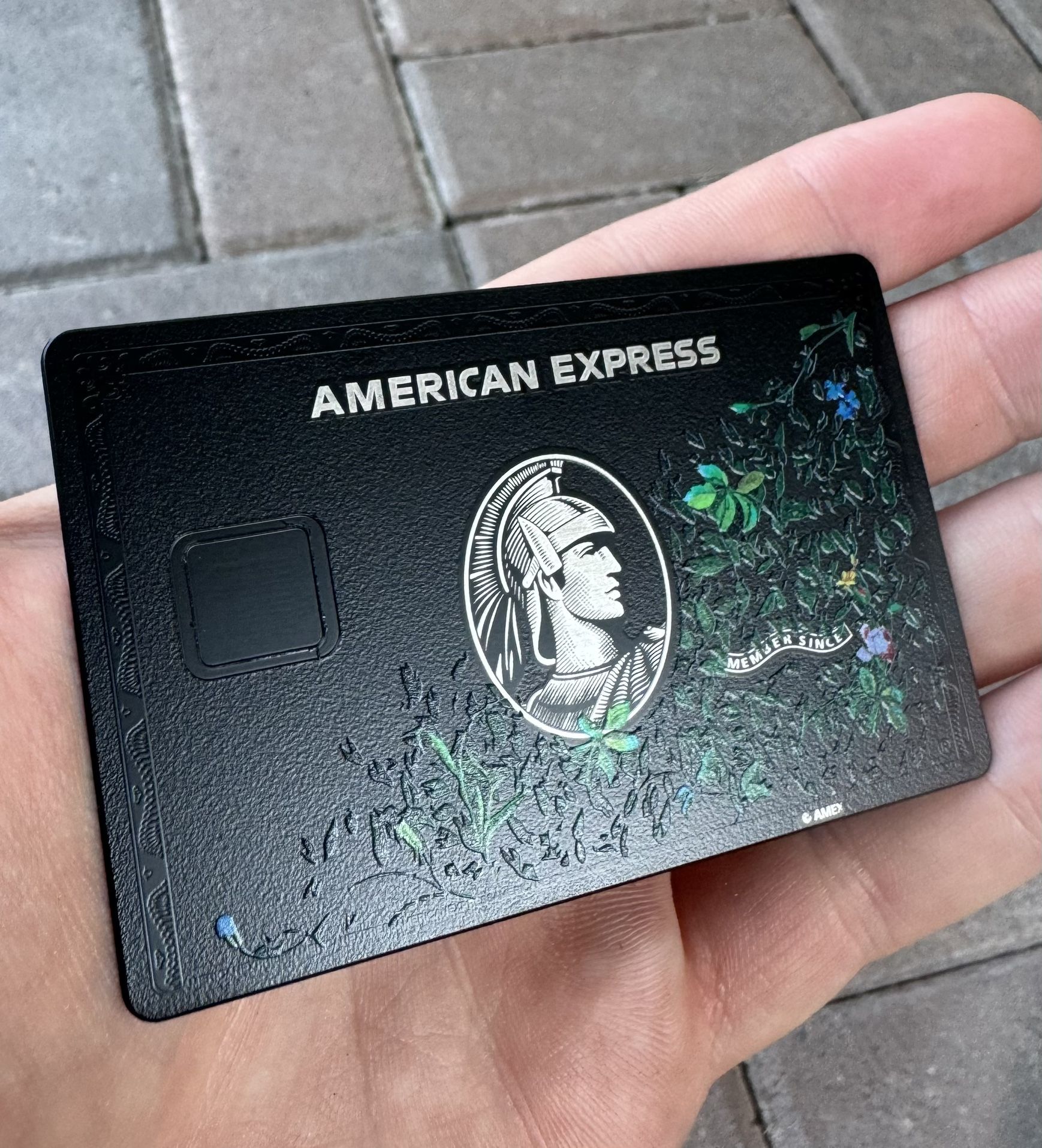 AMEX Black Card CUSTOM Centurion Small Big Chip Novelty MADE IN