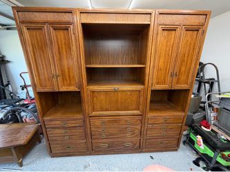 Bassett nightstands and bar cabinet