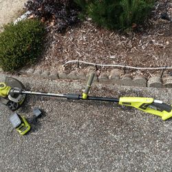 Ryobi Cordless Electric 18v Lithium Weed Eater String Trimmer 