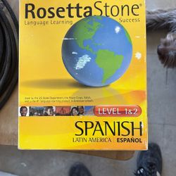 Rosetta Stone Latin America Spanish 1 & 2 