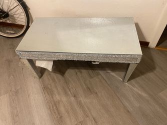 Glass coffee table