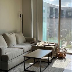 Living Spaces Sectional Sofa - Good Condition