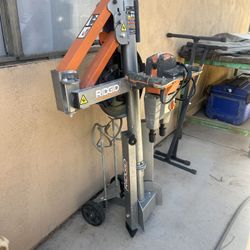 Ridgid dual paddle power mixer With Stand 