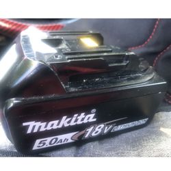 MIKITA.  5.0.   Amps.   Li Ion.   Battery.    Works.  Great. 