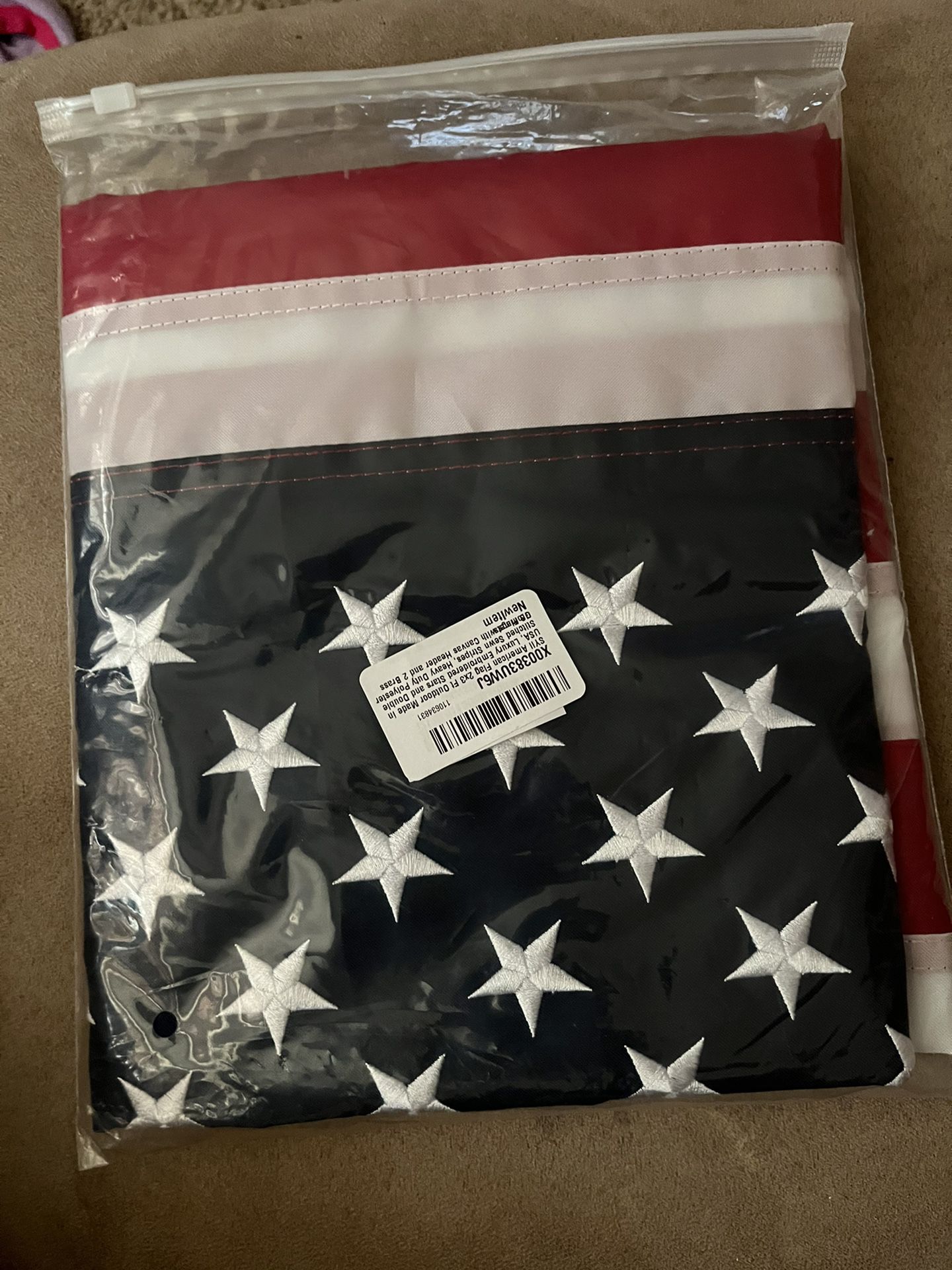 merican Flag 2x3 Ft Outdoor Made in USA, Luxury Embroidered Stars and Double Stitched Sewn Stripes, Heavy Duty Polyester US Flags with Canvas Header a