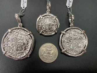 Package deal on Atocha silver coin pendants