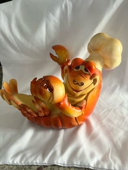 Cartoon lobster chef wine bottl holder