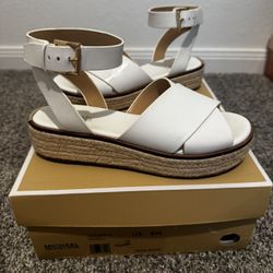 Michael Kors White/Gold Shoe