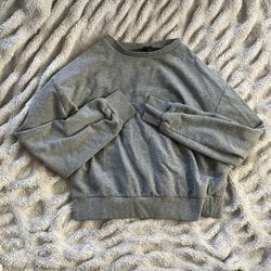 Gray Cropped Sweater