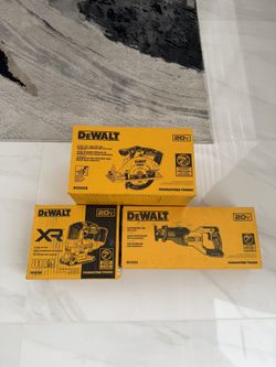 Dewalt circular saw, reciprocating saw and jig saw brand new
