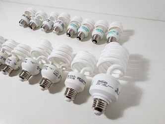 16 Pc Light Bulbs Energy Saving Soft White Fluorescent Lighting
