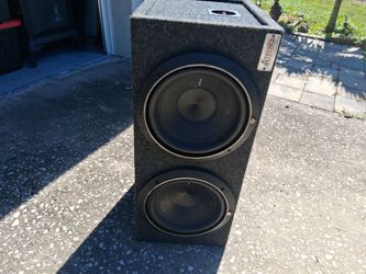 Dual Subwoofer Speaker Box Enclosure