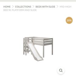 Kids Bed With Slide