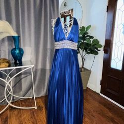 Metallic Blue Dress 
