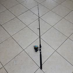 Penn battle iii 4000 fishing reel, with black rod