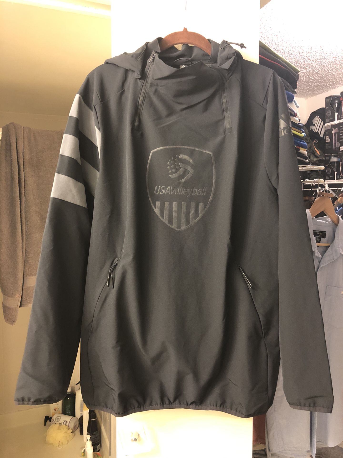 Adidas USA Volleyball Jacket - Windbreaker Size L