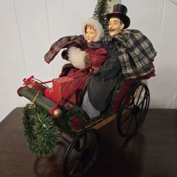 Vintage Christmas Victorian Carriage 