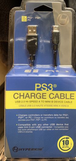 Mini USB charge cable for PS3/PSP/PC/ Hyperkin
