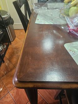 Kitchen table.