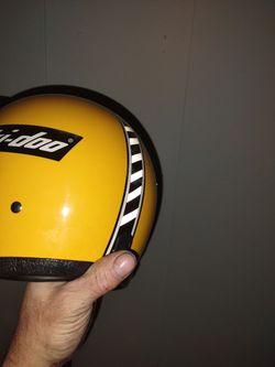 Vintage Ski Doo Helmet Goggles And Patch  Thumbnail