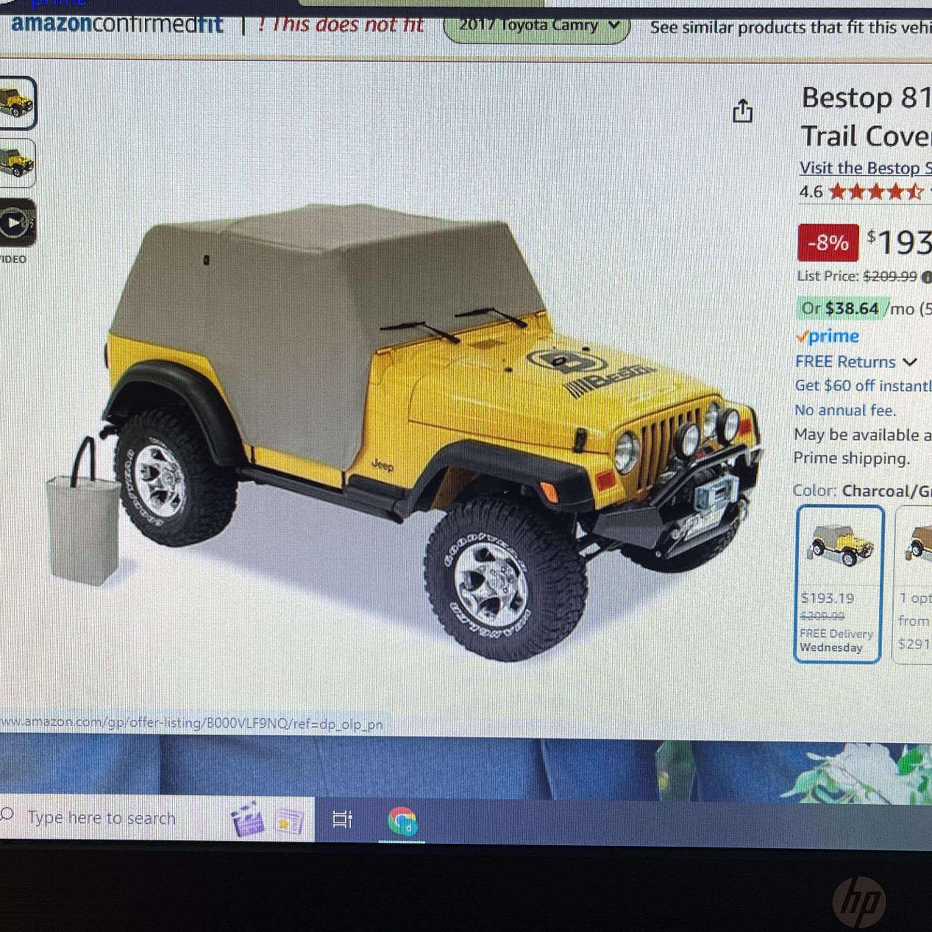 Jeep Wrangler All Weather Trail/car Cover