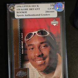 1996 96 Upper Deck #58 Kobe Bryant Rookie Gem 10 Graded Sports Authenticated Graders