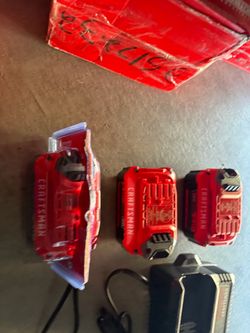 Craftsman Every you need for the land  4- tools  3- large batteries  1- chargers