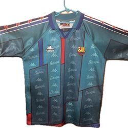 Rare Vintage FC Barcelona Kappa 95/97 Away Jersey