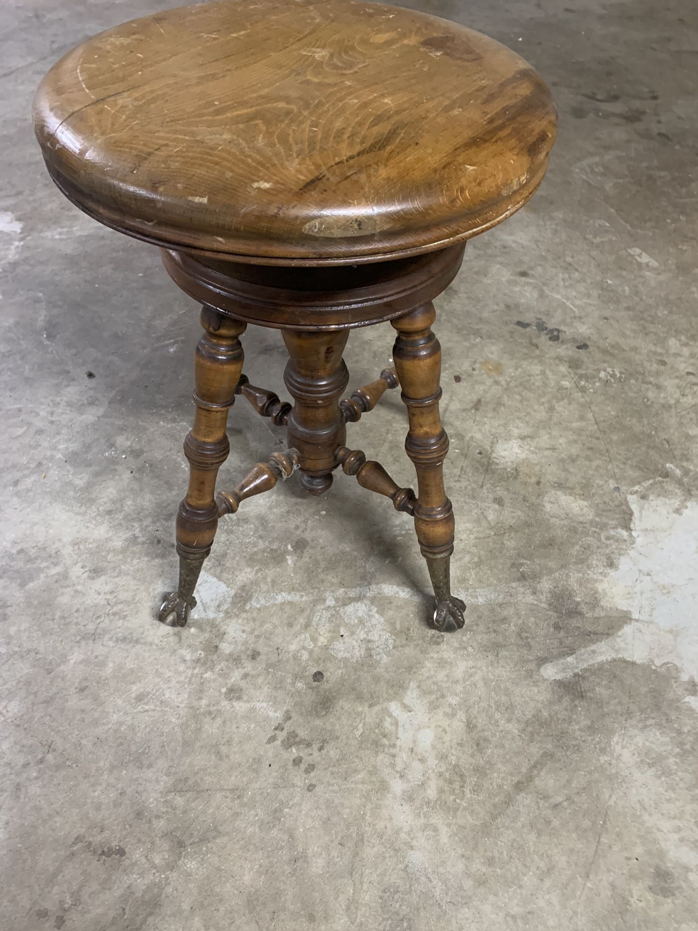 Antique School Desks & Antique Stool
